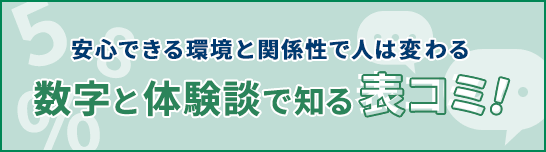 数字と体験談で知る表コミ！