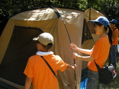 テント設営２
