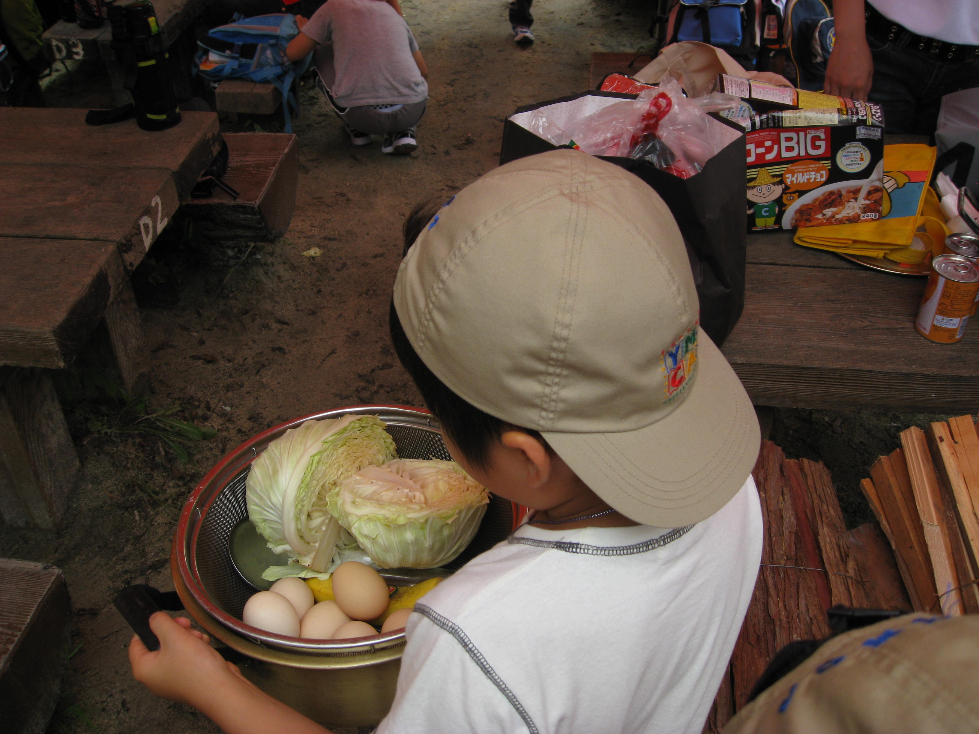 材料運び