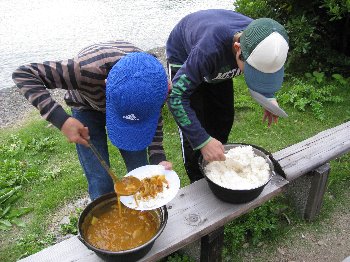 カレーの完成