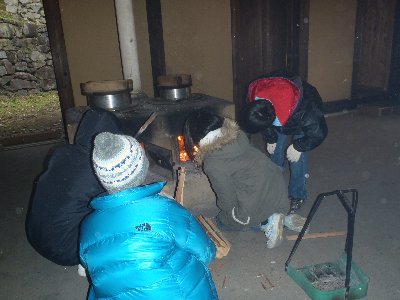 朝食準備